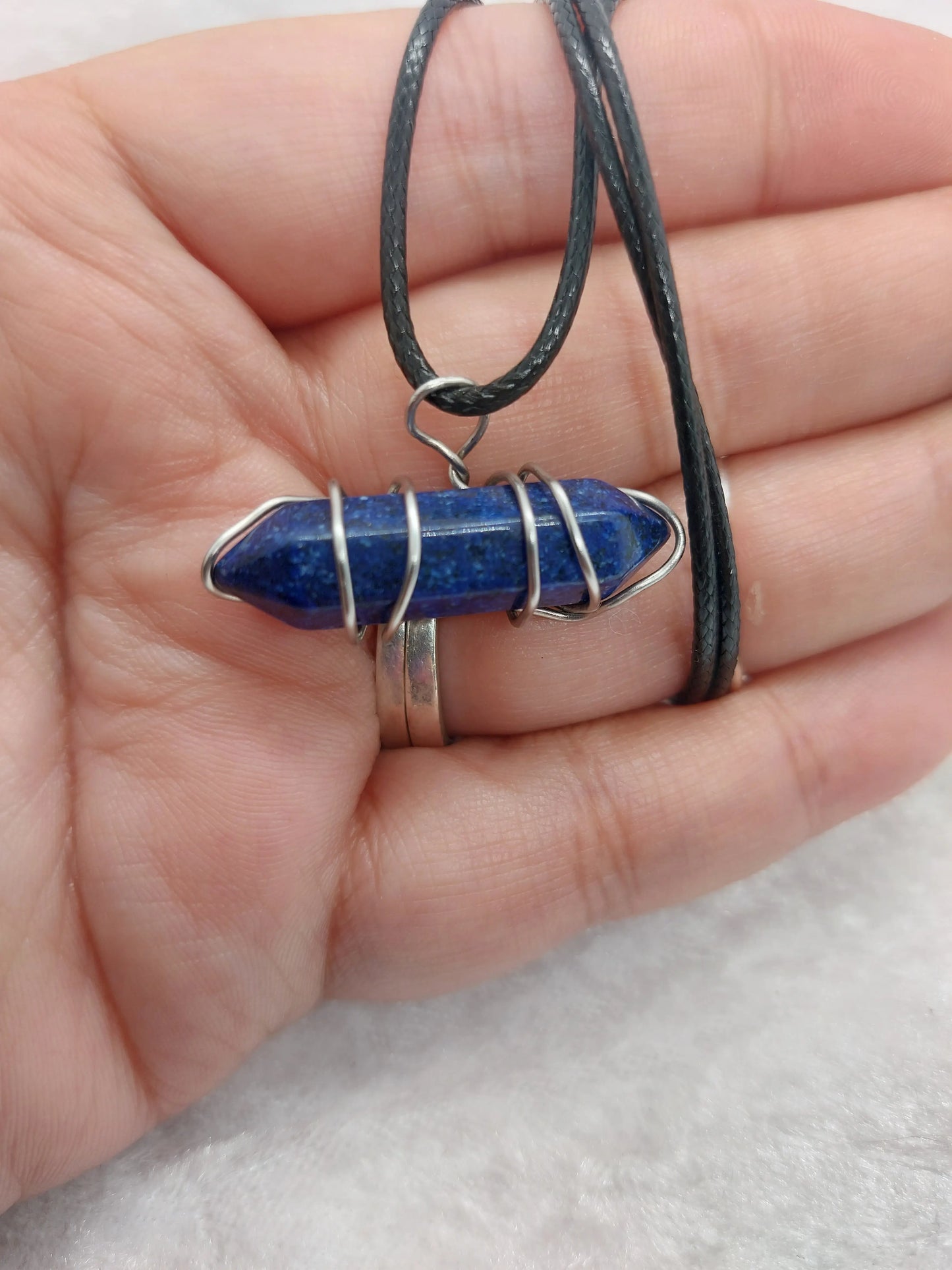 Sodalite Wire Wrapped Necklace - 1118Markets