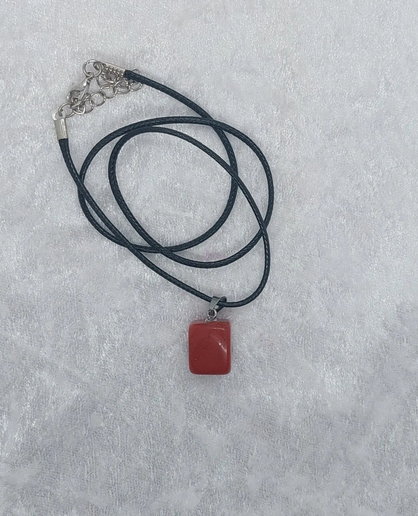 Red Jasper Gemstone Crystal 18" Necklace - 1118Markets