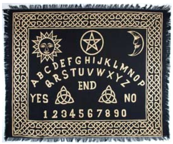 Ouija-Board altar cloth 24" x 30"