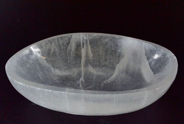 7-8" Selenite altar bowl