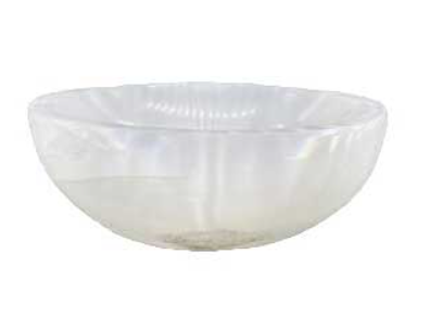 4" Selenite Oval bowl