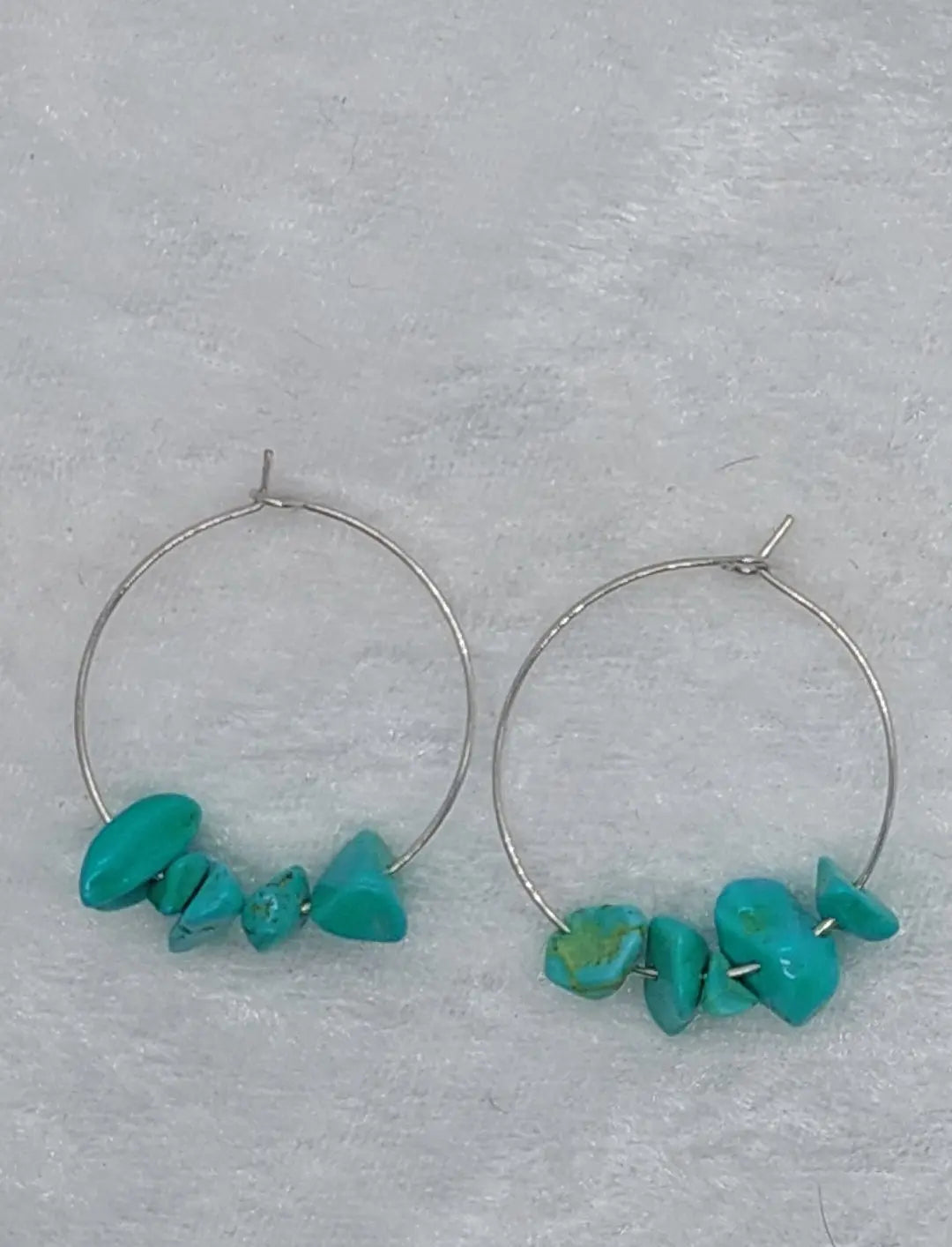 Colored Howlite Hoop Earrings - 1118Markets