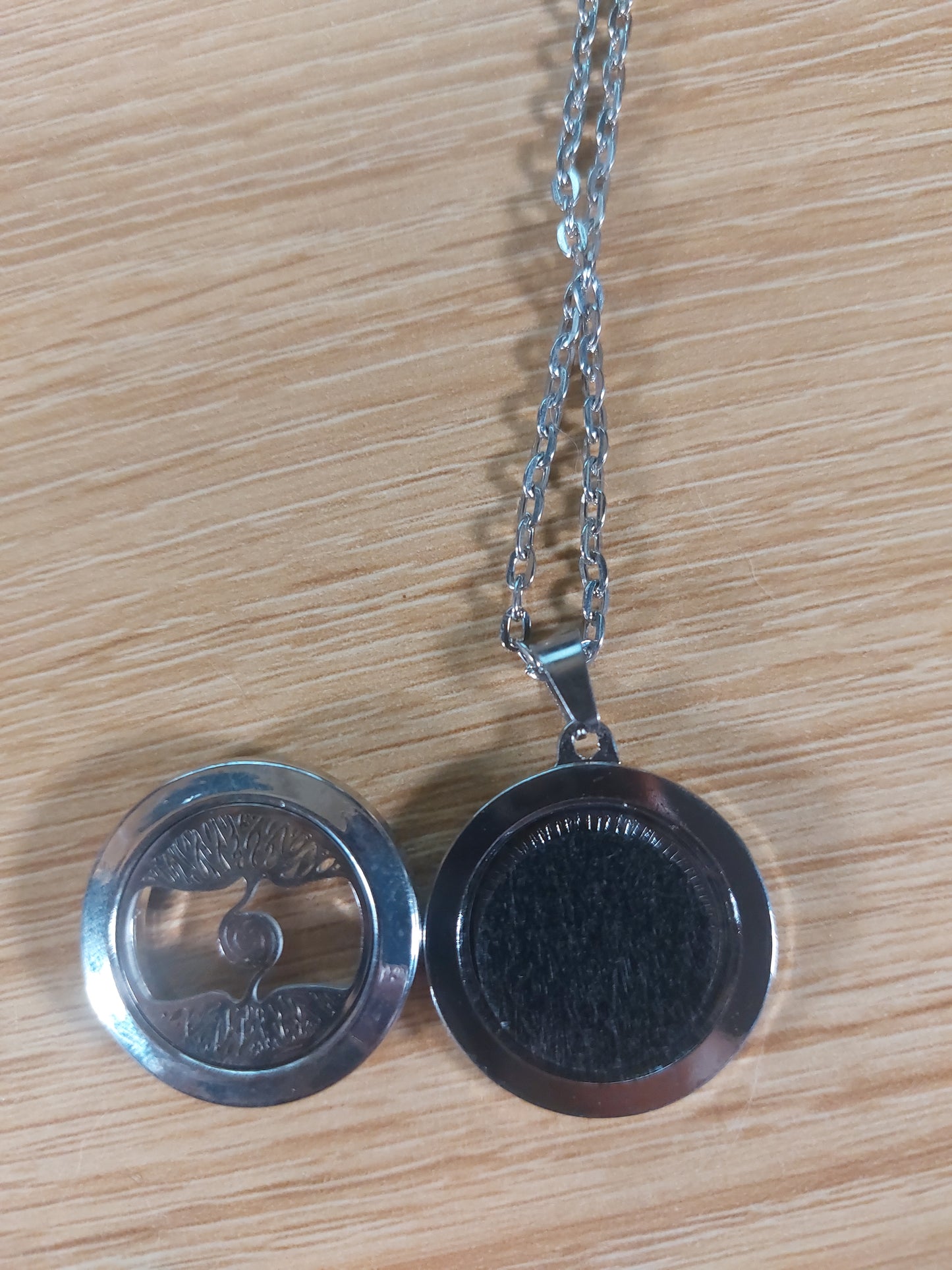 Stainless Steel As Above So Below Diffusion Necklace