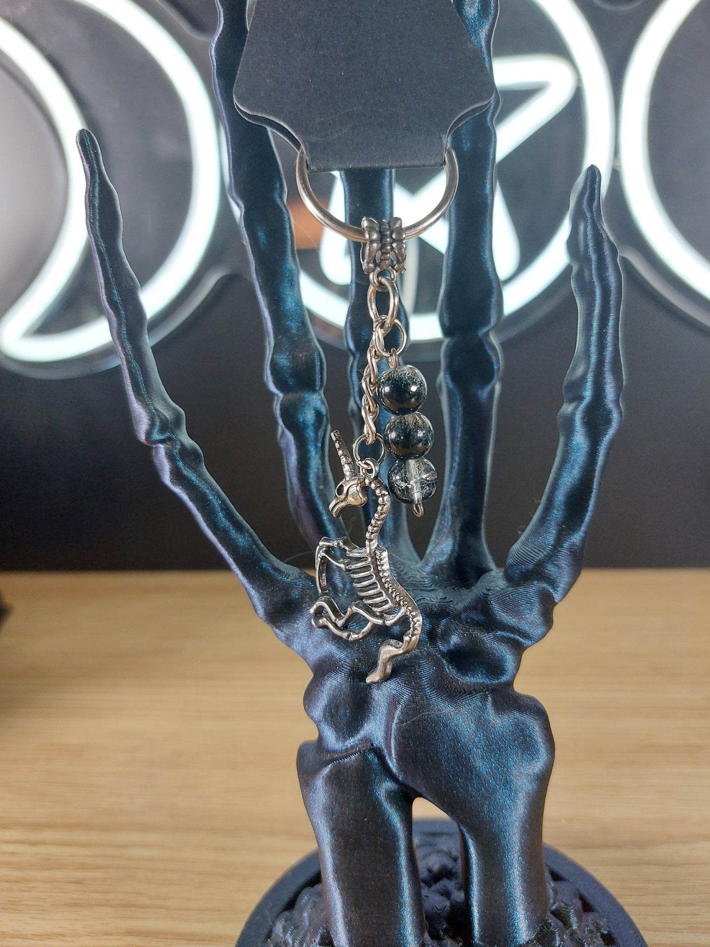 Unicorn Skeleton Keychain