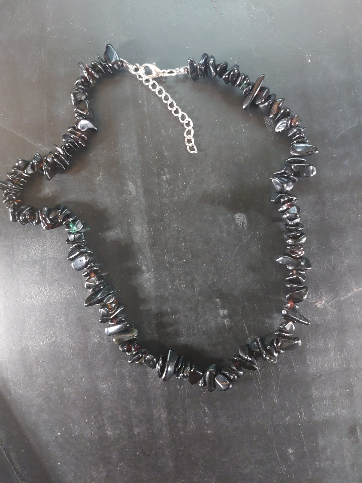 Obsidian Chip Necklace