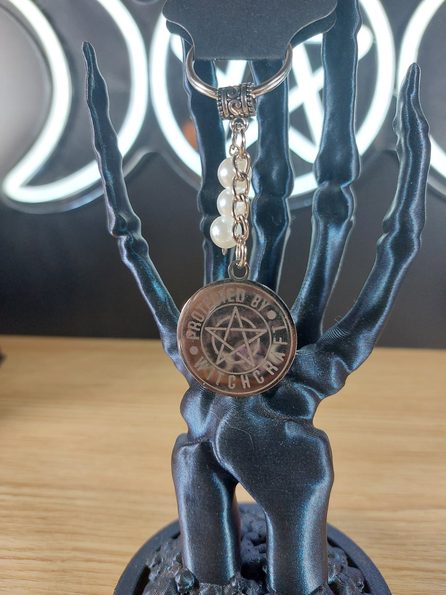 Protected by Witchcraft Keychain
