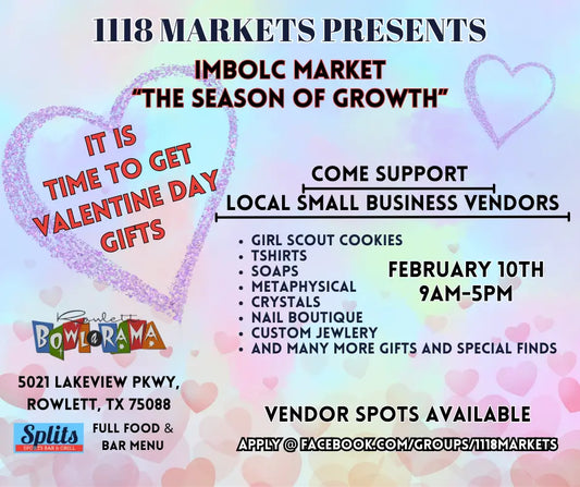 IMBOLIC Pop Up Market Feb 2024 - 1118Markets