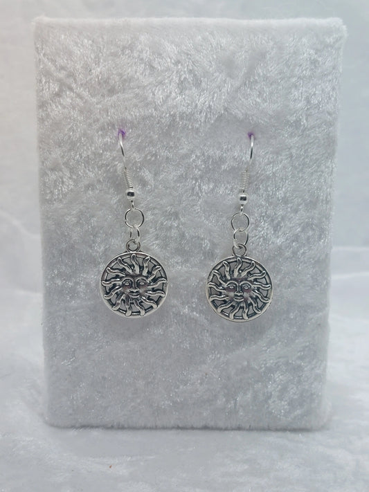 Sunshine Silver Metal Earrings 1118Markets