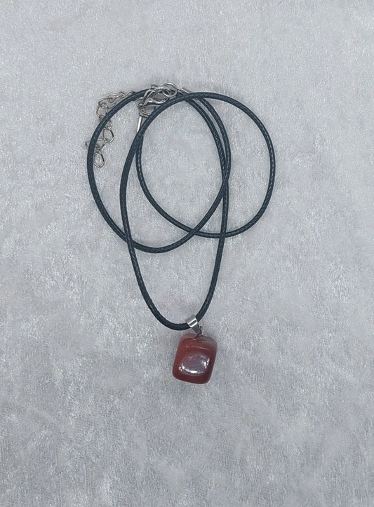 Carnelian Gemstone Crystal 18" Necklace - 1118Markets