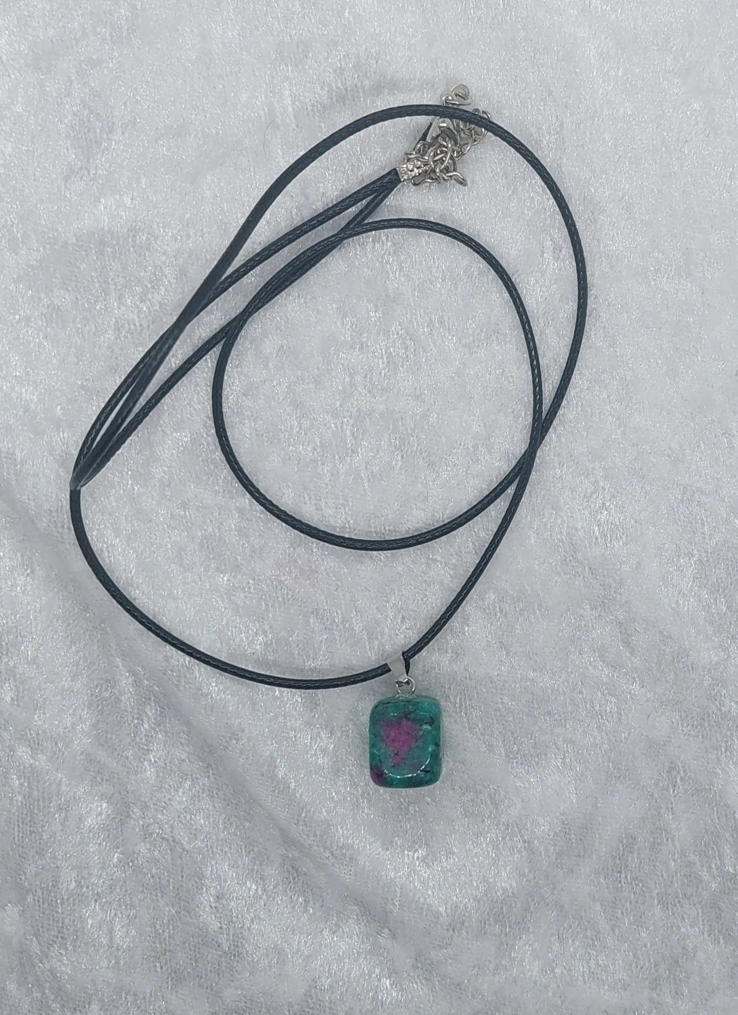 Ruby Zoisite Gemstone Crystal 20" Necklace - 1118Markets