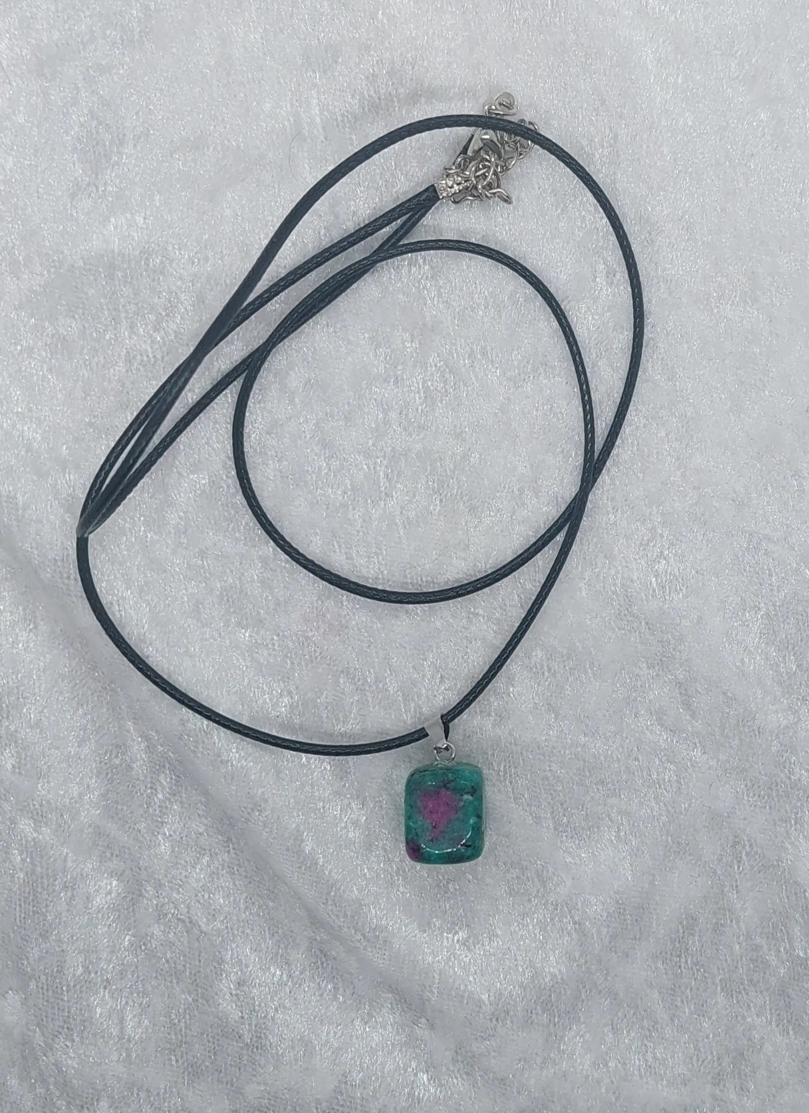 Ruby Zoisite Gemstone Crystal 20" Necklace - 1118Markets