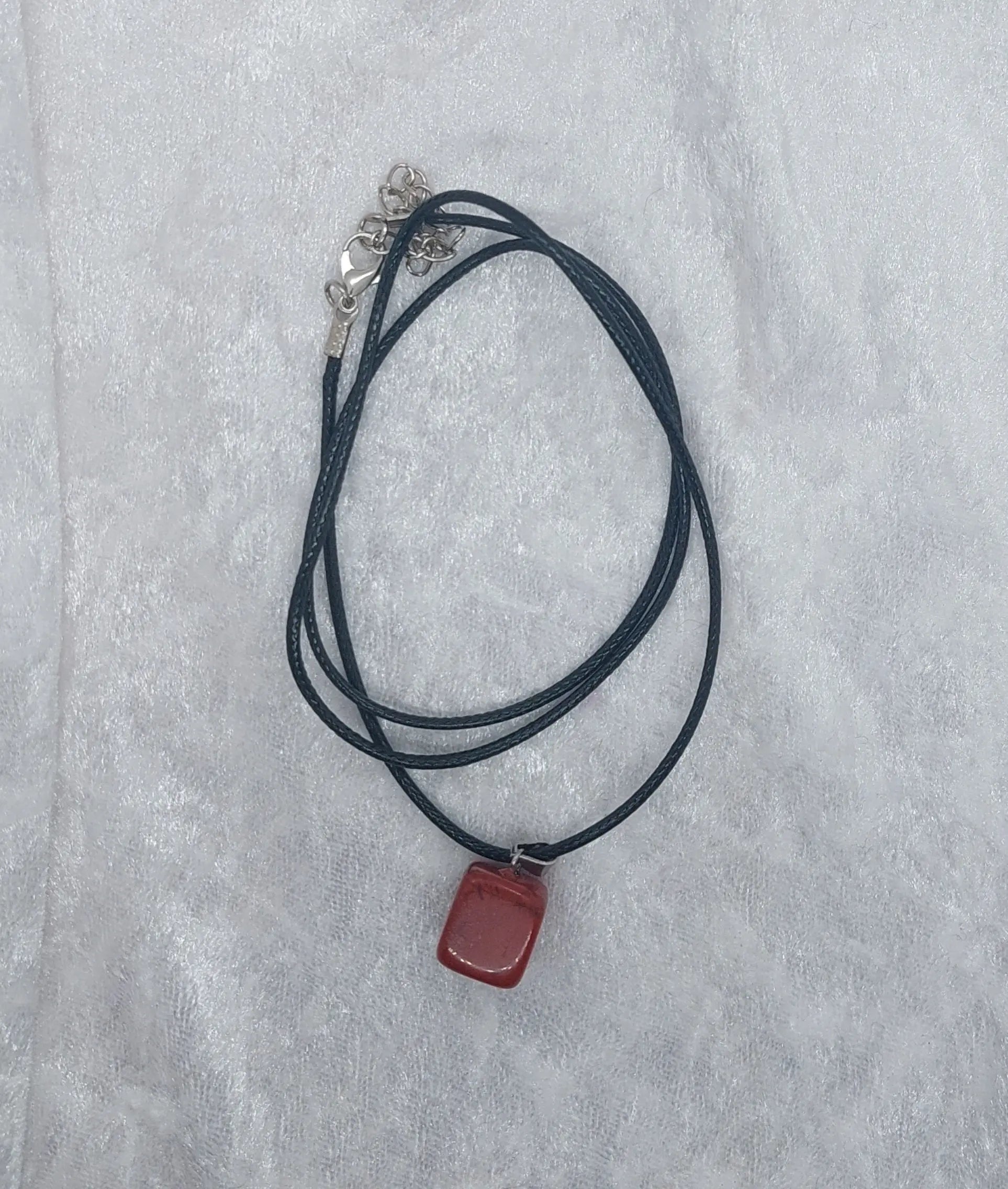 Red Jasper Gemstone Crystal 20" Necklace - 1118Markets