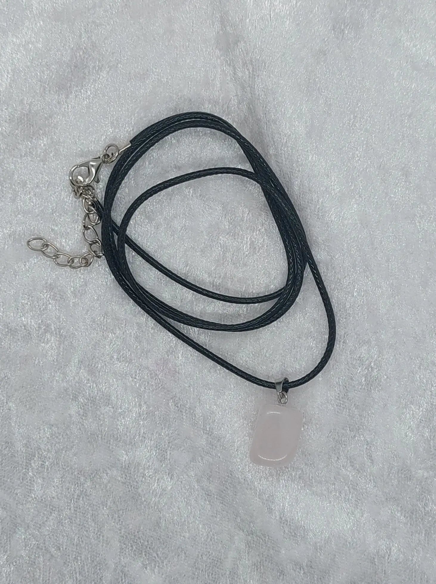Selenite Gemstone Crystal 20" Necklace - 1118Markets