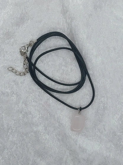 Selenite Gemstone Crystal 20" Necklace - 1118Markets