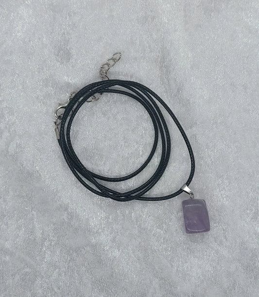 Kunzite Gemstone Crystal 20" Necklace - 1118Markets