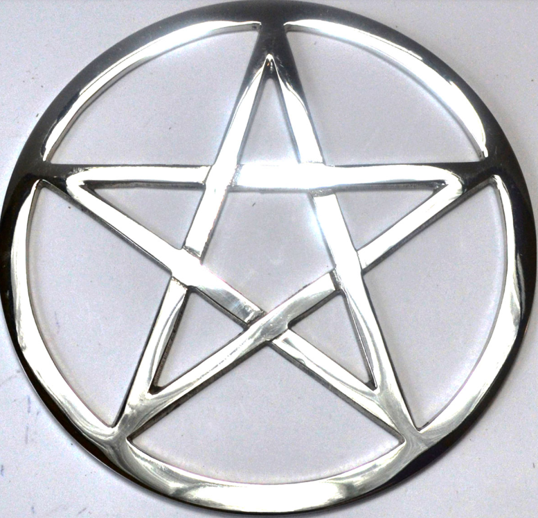 Cut-Out Pentagram altar tile 5 3/4"