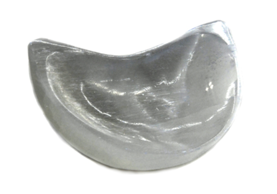 4" Selenite Half Moon bowl