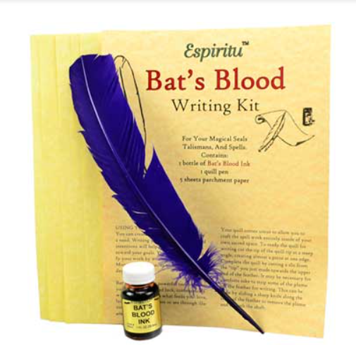 Bat's Blood writing kit