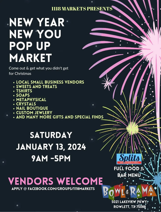 New year New You Pop Up Market Jan 2023 - 1118Markets