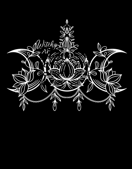 Witchy AF Triple Moon WHITE