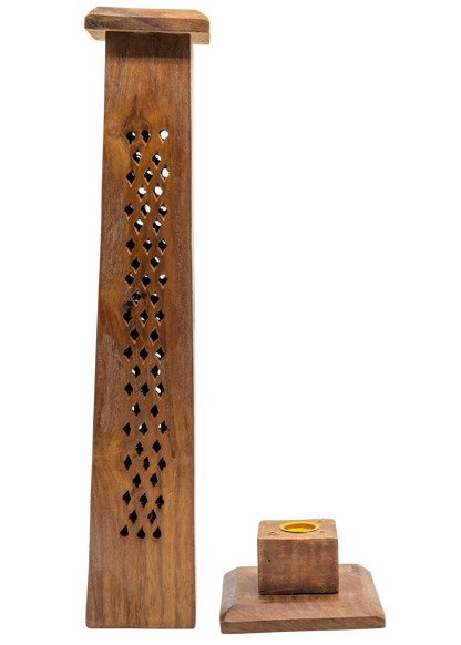 Brass Inlay Tree of Life Vertical Incesne Burner