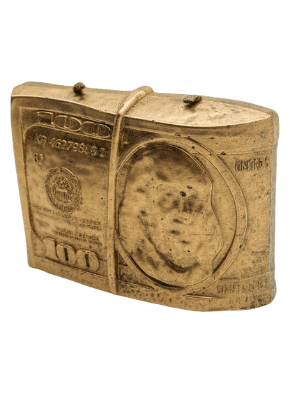Gold $100 Dollar 2 Wick Candle