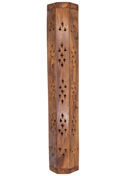 Brass Inlay Moon & stars Coffin Incense Burner