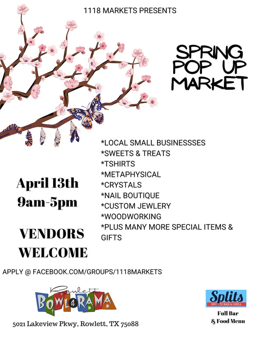 Spring Pop Up Market April 2024 - 1118Markets