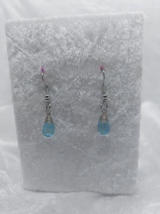 Light Blue teardrop Bead 1118Markets