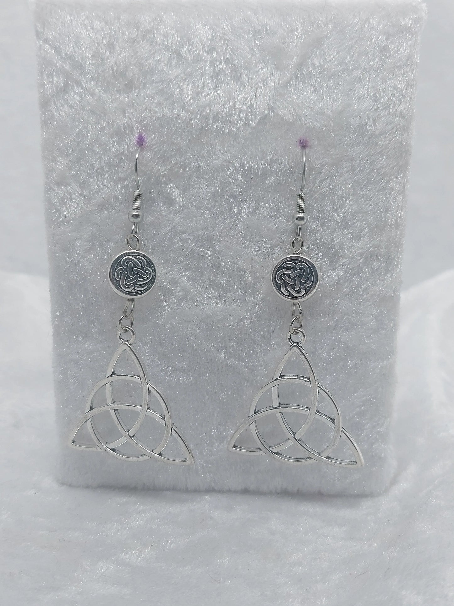 Triquetra Silver with Celtic Knot Earrings - 1118Markets