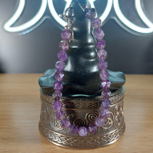 Amethyst Faceted Crystal Bracelet 1118 MARKETS & EVENTS