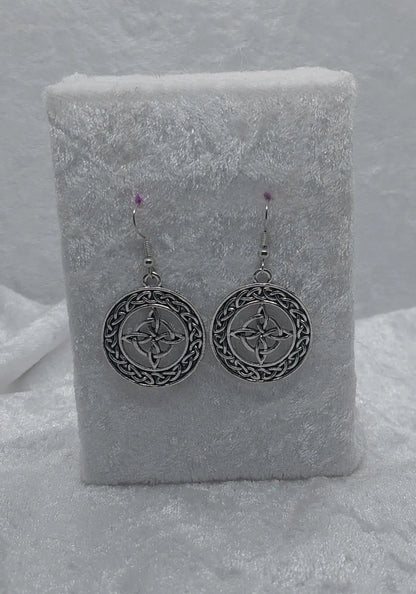 Witches Knot Silver Earrings - 1118Markets