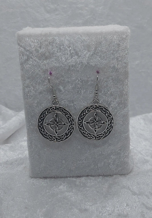 Witches Knot Silver Earrings - 1118Markets