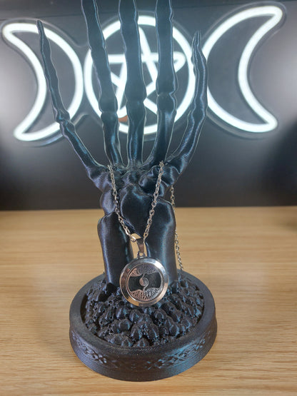 Stainless Steel As Above So Below Diffusion Necklace