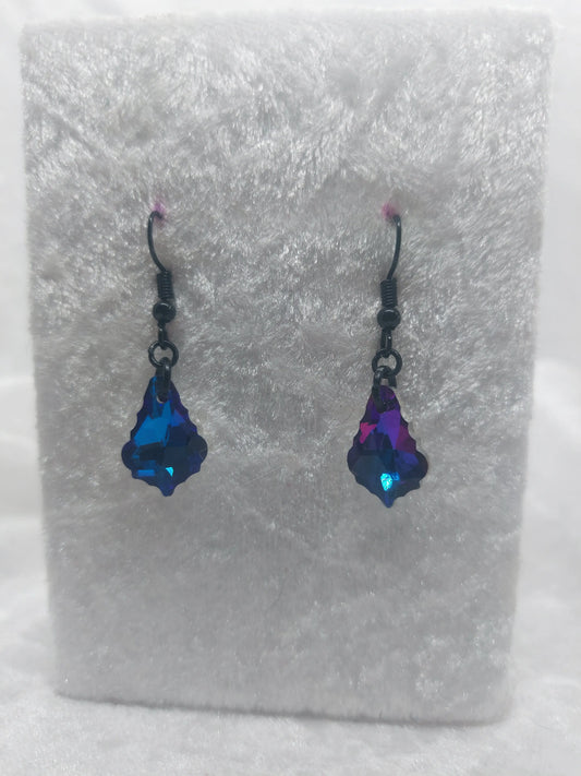 Dark blue/purple Teardrop Rhinestone 1118Markets