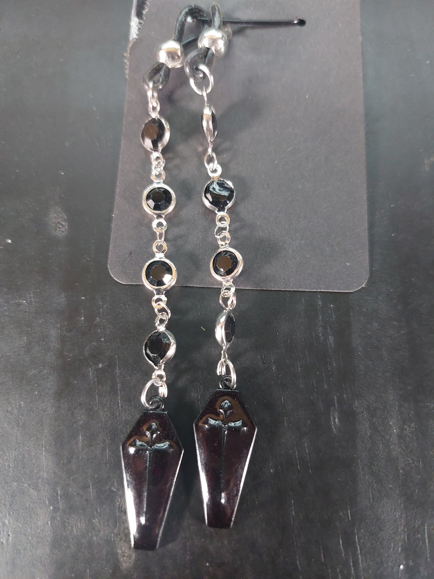 Eye Glass Charm Black Coffins