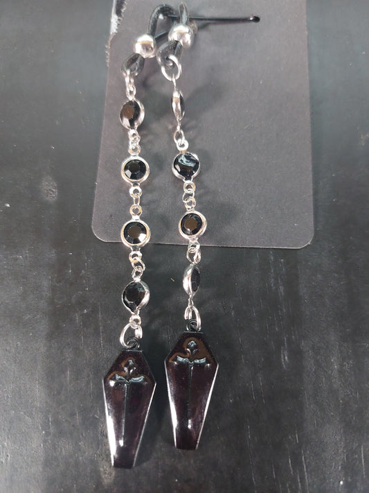Eye Glass Charm Black Coffins