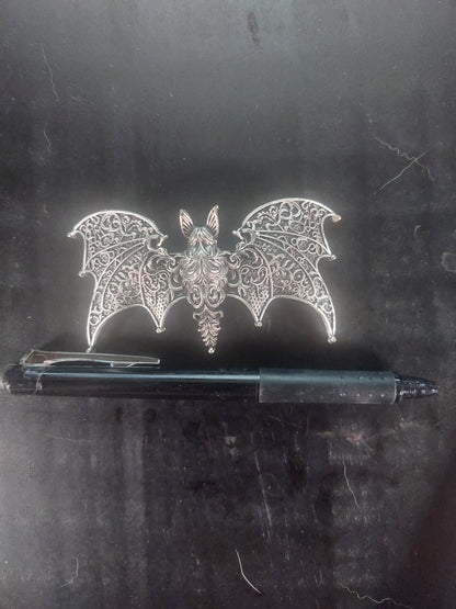 Metal Bat Hair Barrette