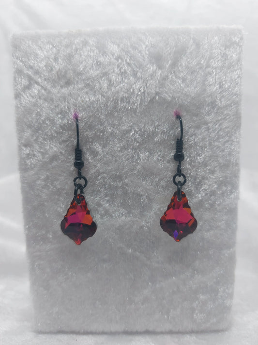 Pink/Red Rhinestone Teardrop 1118Markets