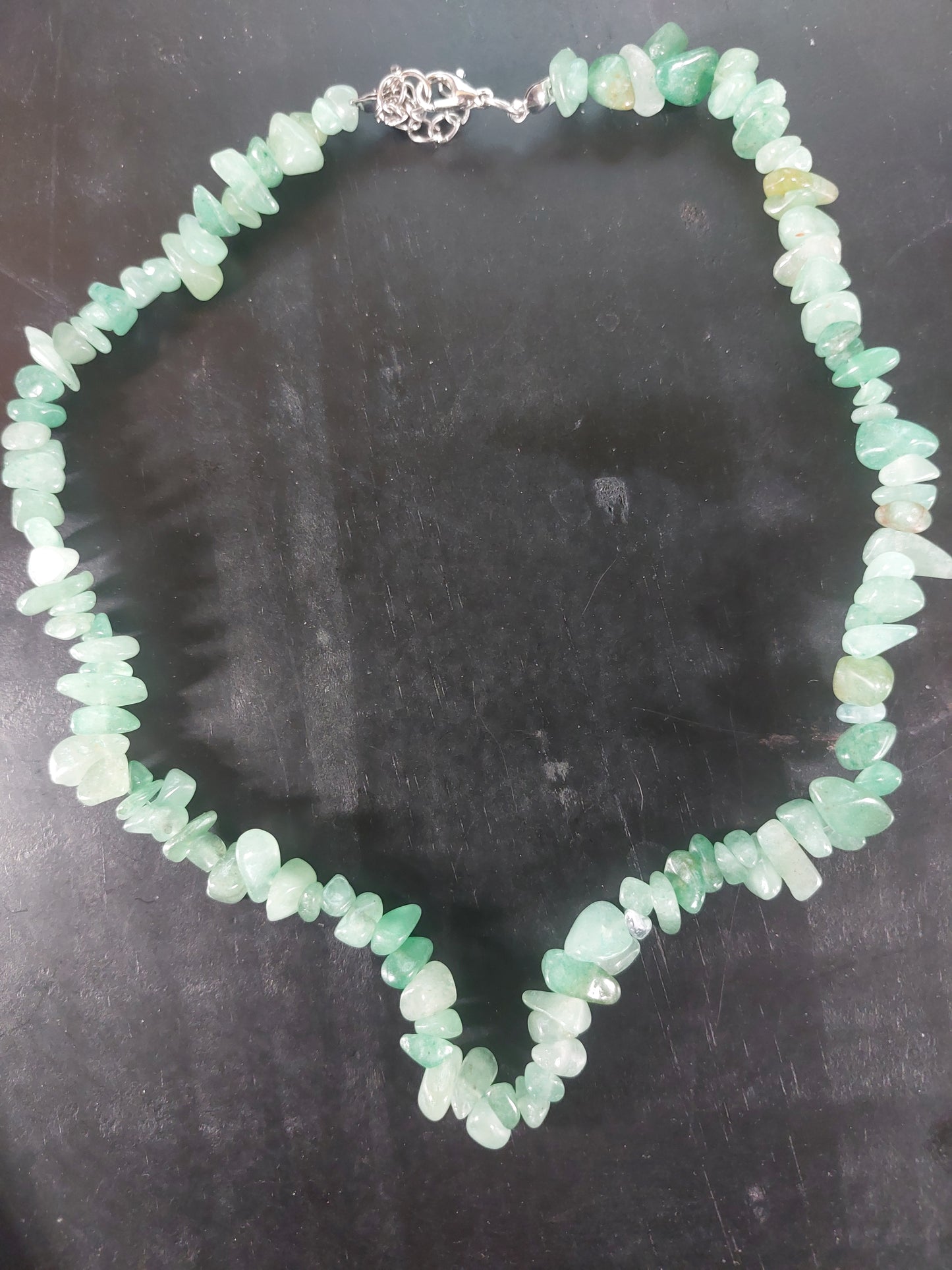 Green Aventurine Chip Necklace