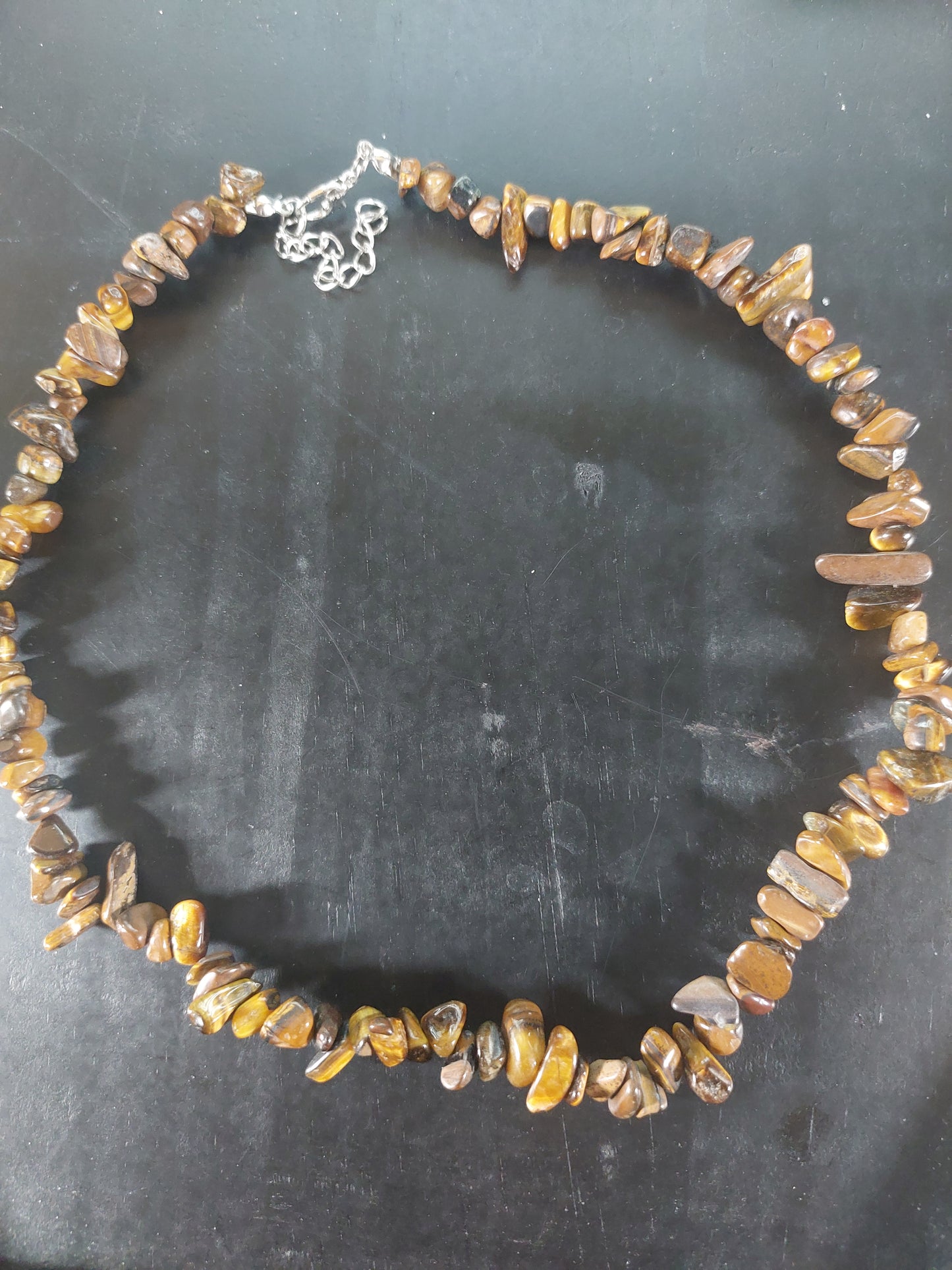 Tiger Eye Chip Necklace