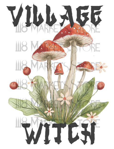 Village Witch Mushroom BLK